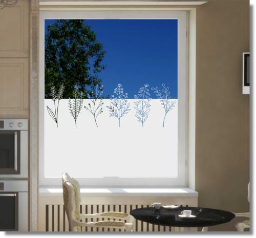 Fensterfolie Wildkraut
